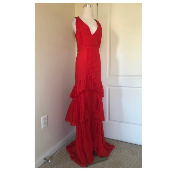 Roberto Cavalli Tiered Ruffle Gown - Picture 8 of 13